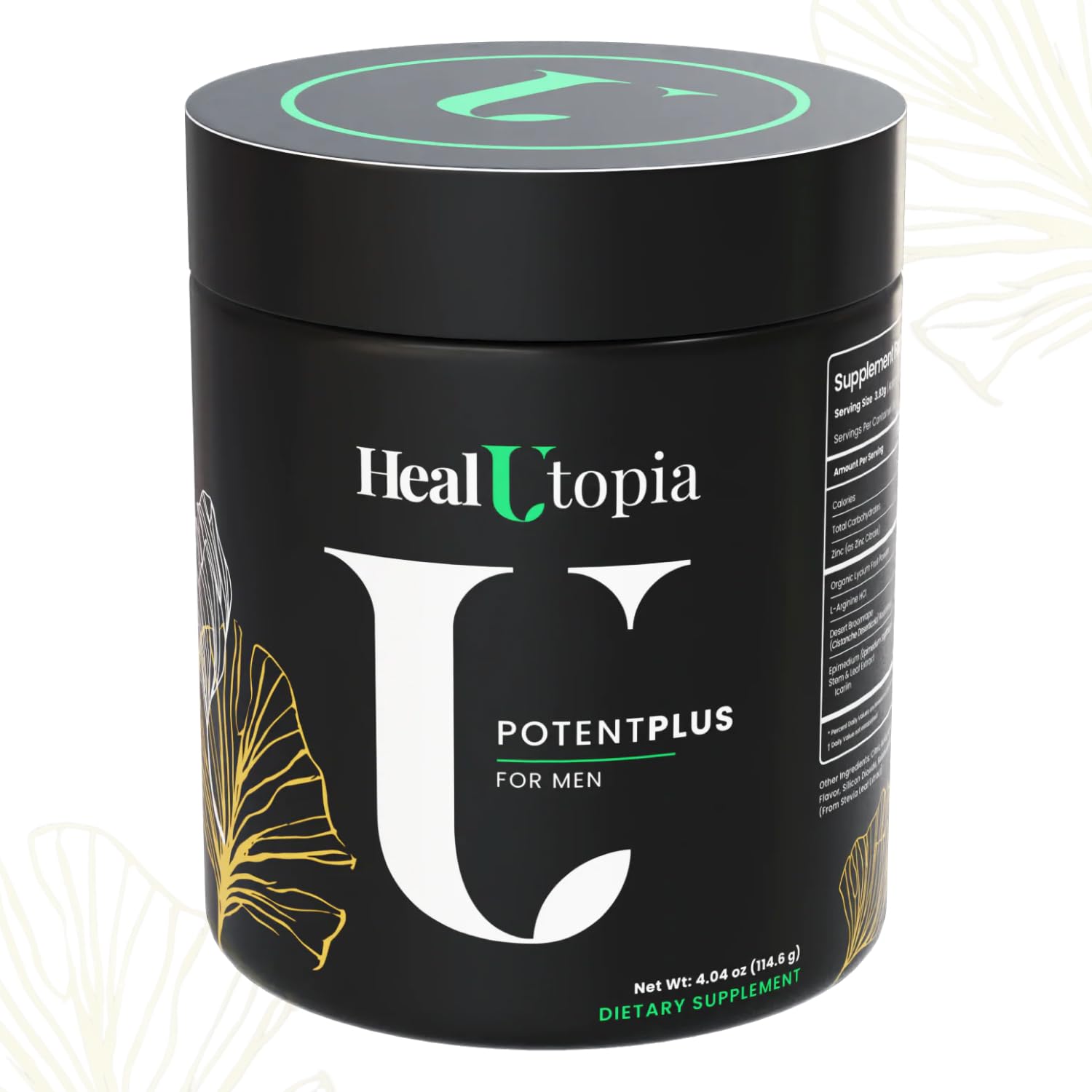 HealUtopia PotentPlus capsules bottle for daily vitality and energy