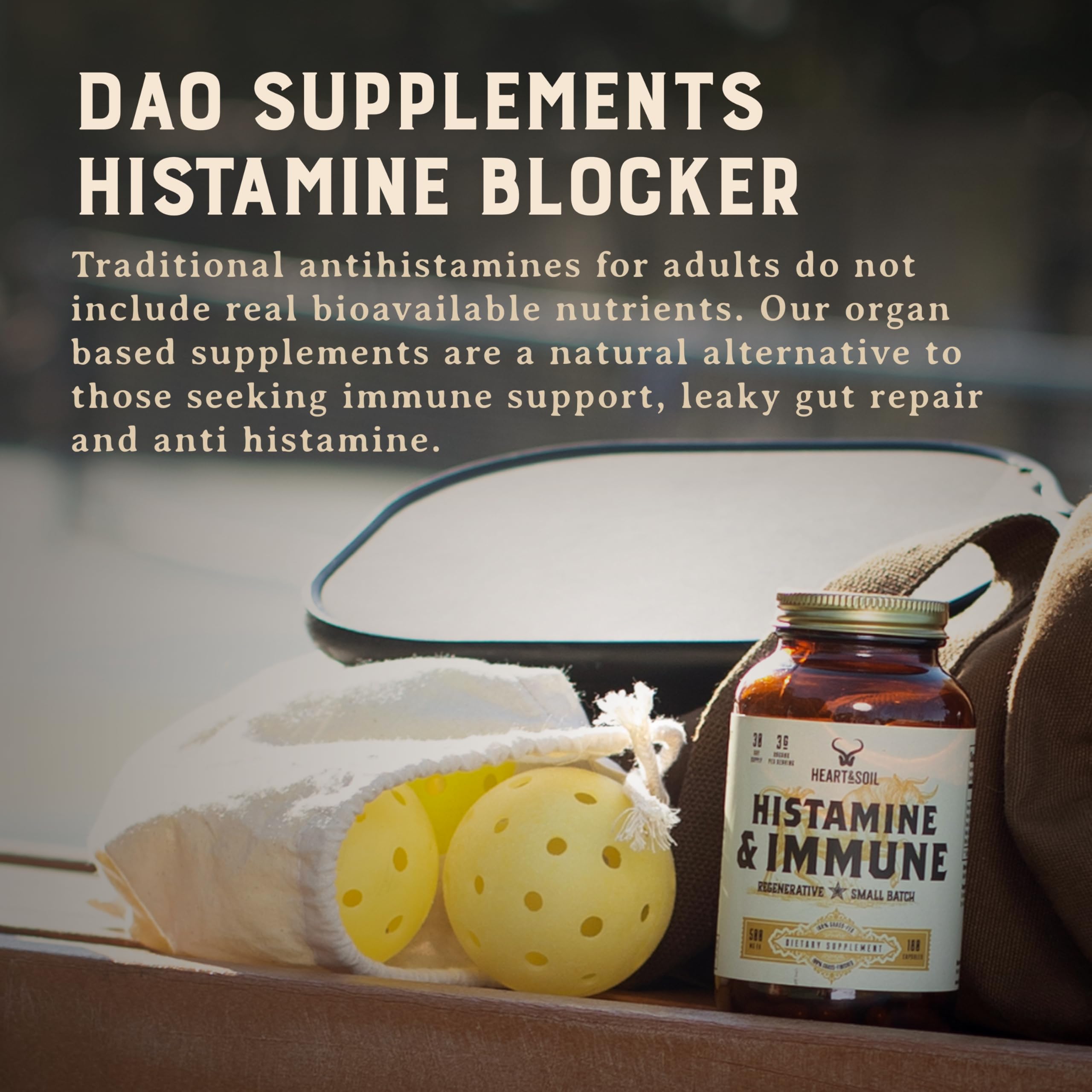 Heart & Soil capsules angle shot for easy daily ingestion