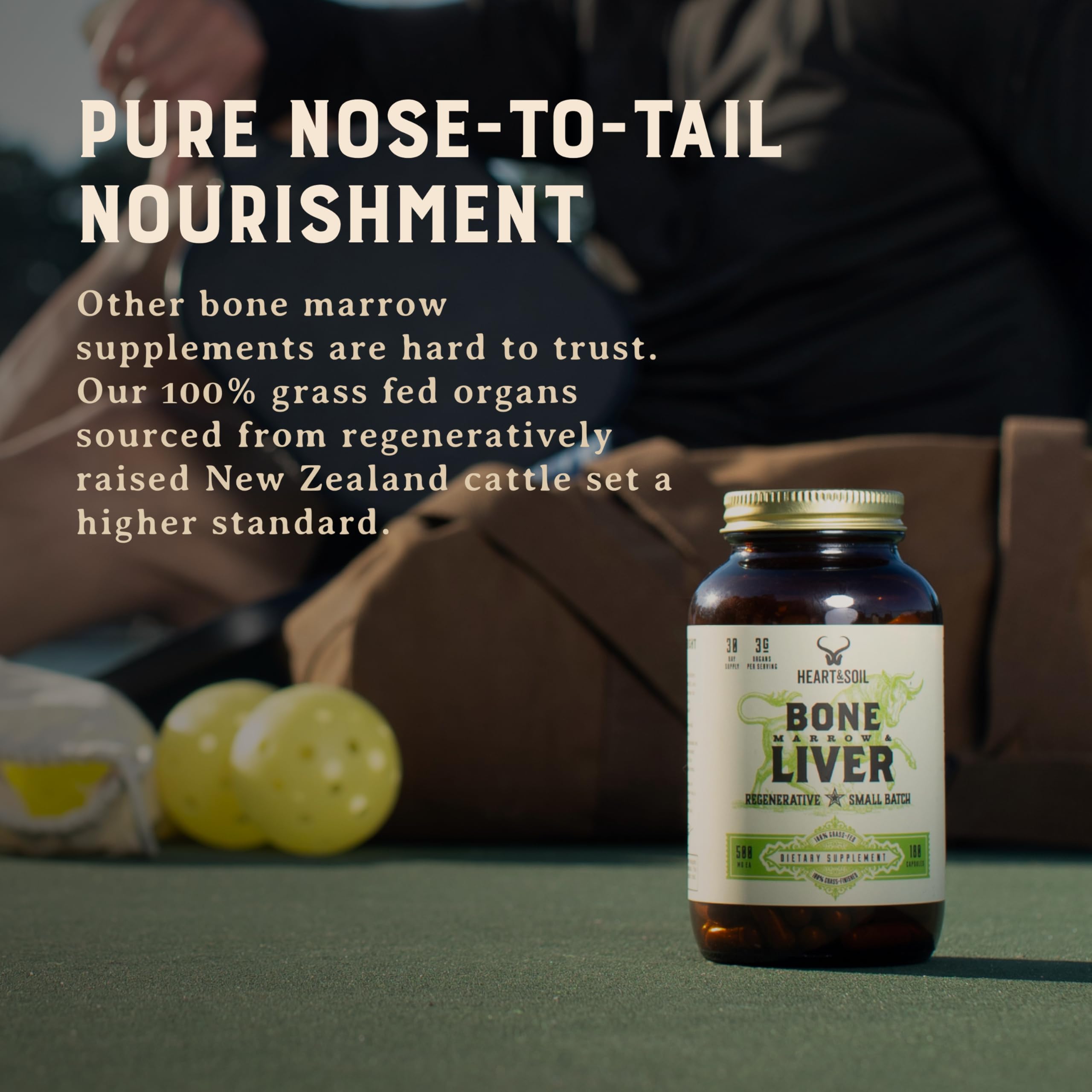 Heart & Soil convenient cap supports easy daily intake.