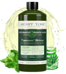 Heart Tone Botanicals Nano Silver Mouthwash breath-freshening and confidence booster.
