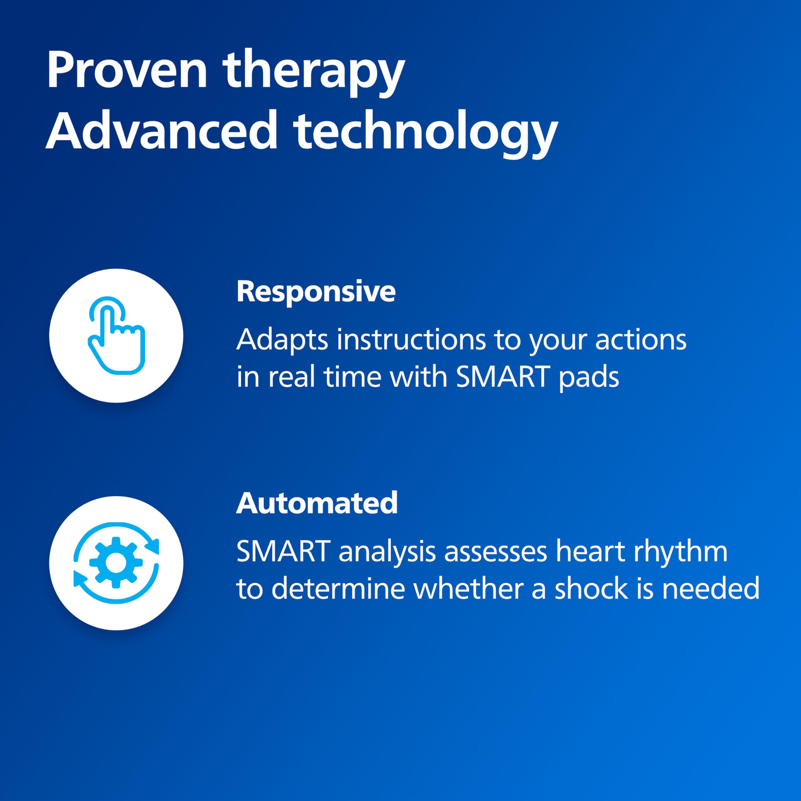HeartStart quick set-up guide image showing fast activation steps.