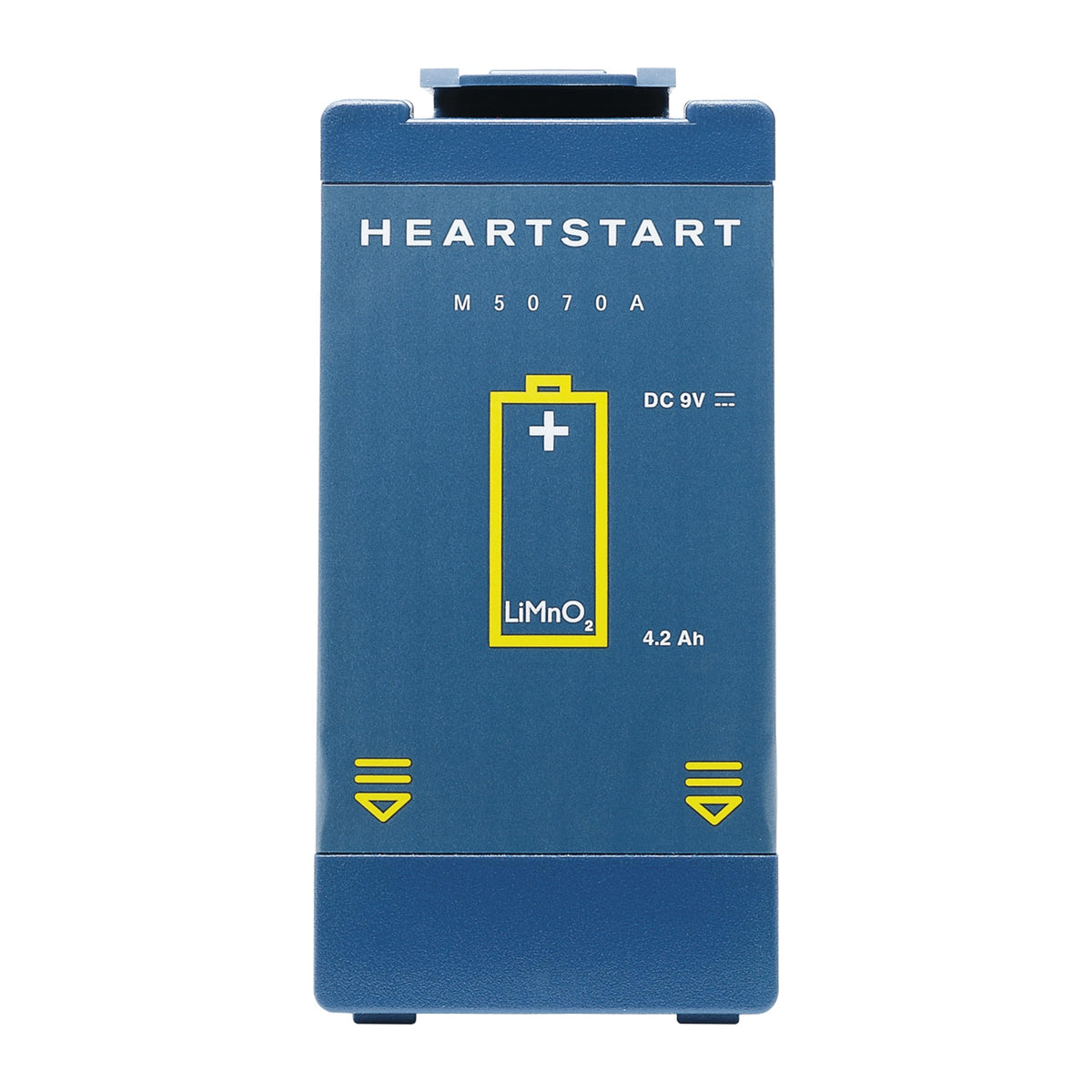 Philips HeartStart long life battery pack ready as a backup power source.