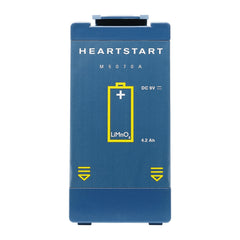 Philips HeartStart long life battery pack ready as a backup power source.
