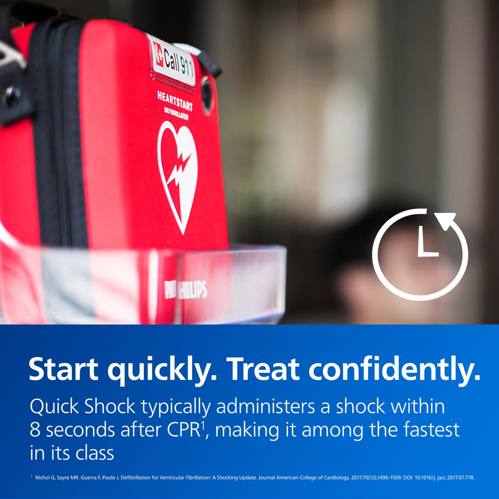 HeartStart OnSite battery insertion highlighting long-term readiness