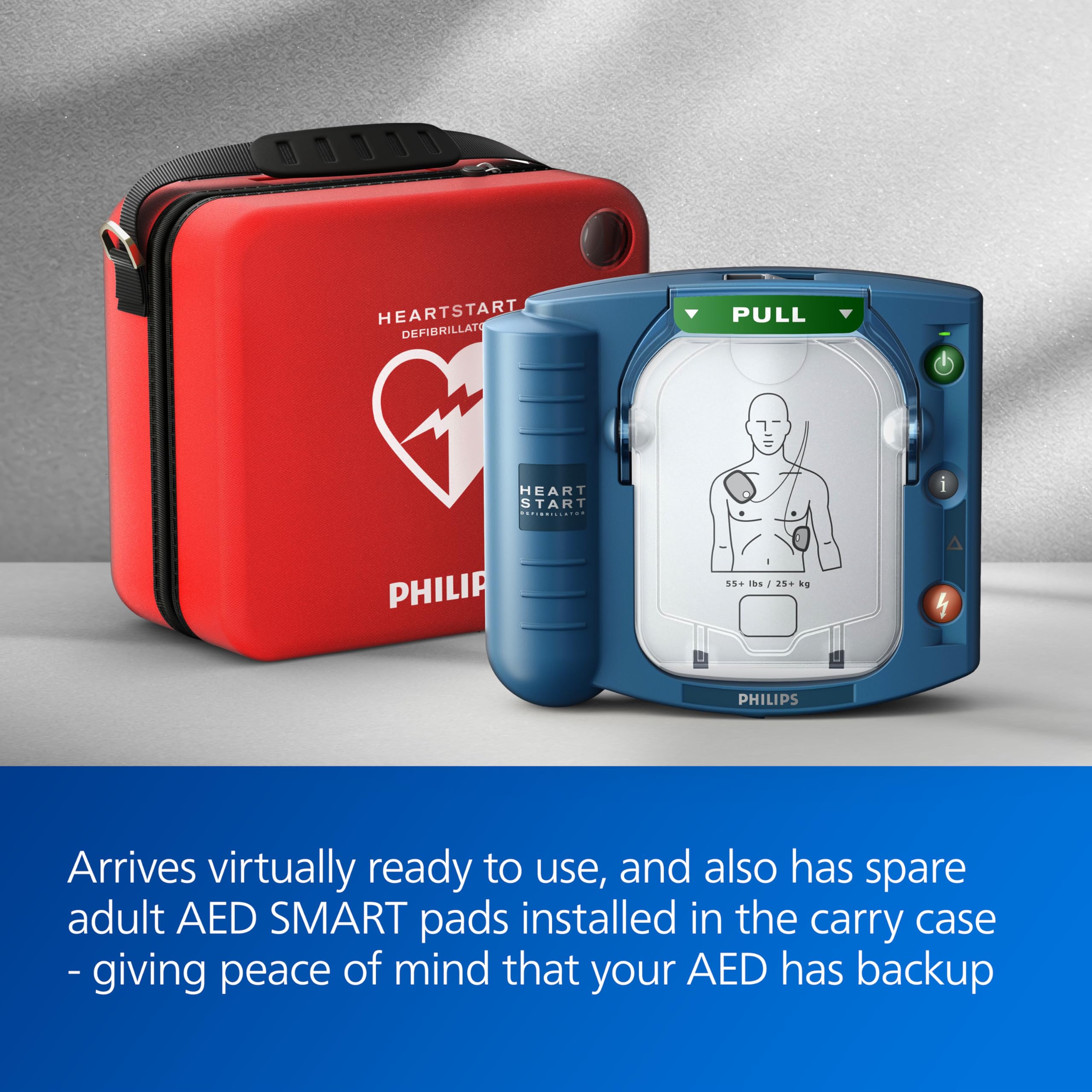 HeartStart OnSite quick setup guide aids fast familiarization.