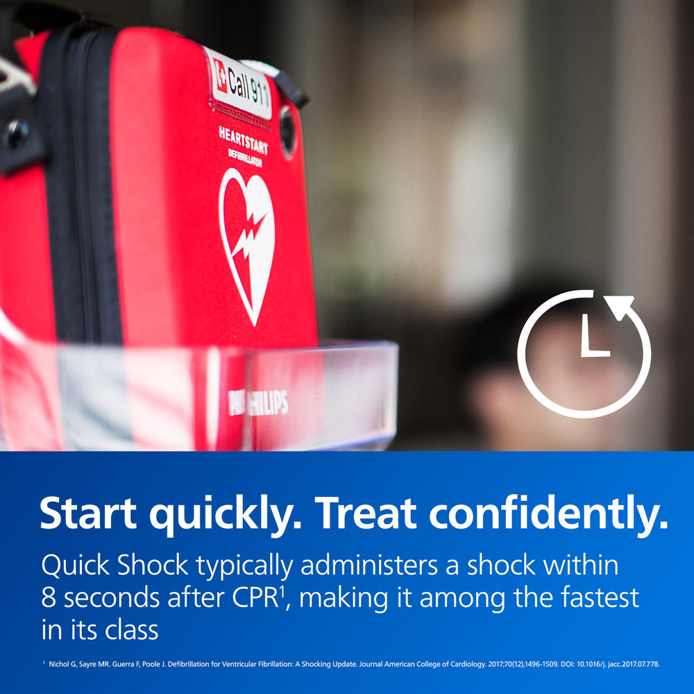 HeartStart OnSite trainer mode with optional pads cartridge.