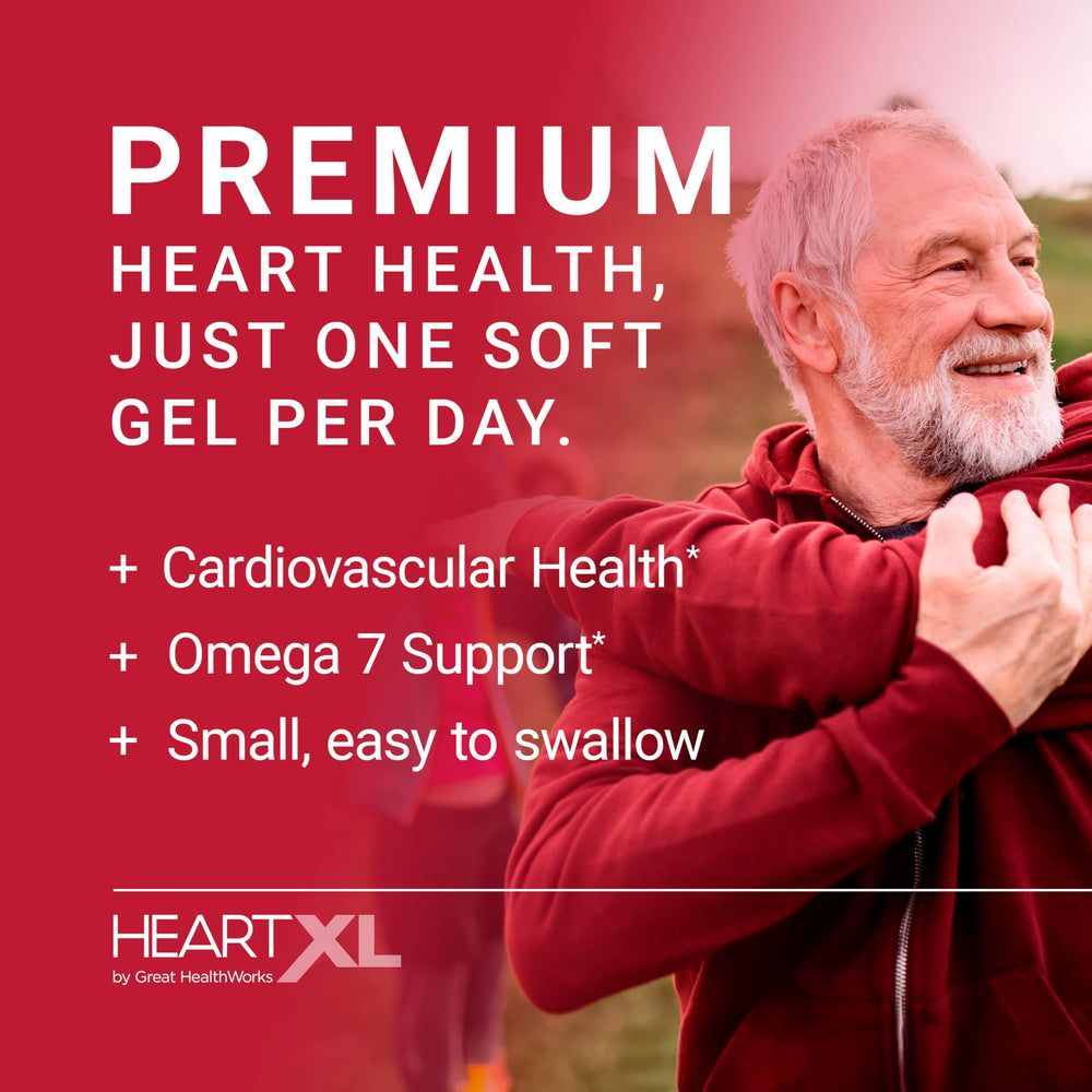 HeartXL omega-7 blend close-up for metabolic health