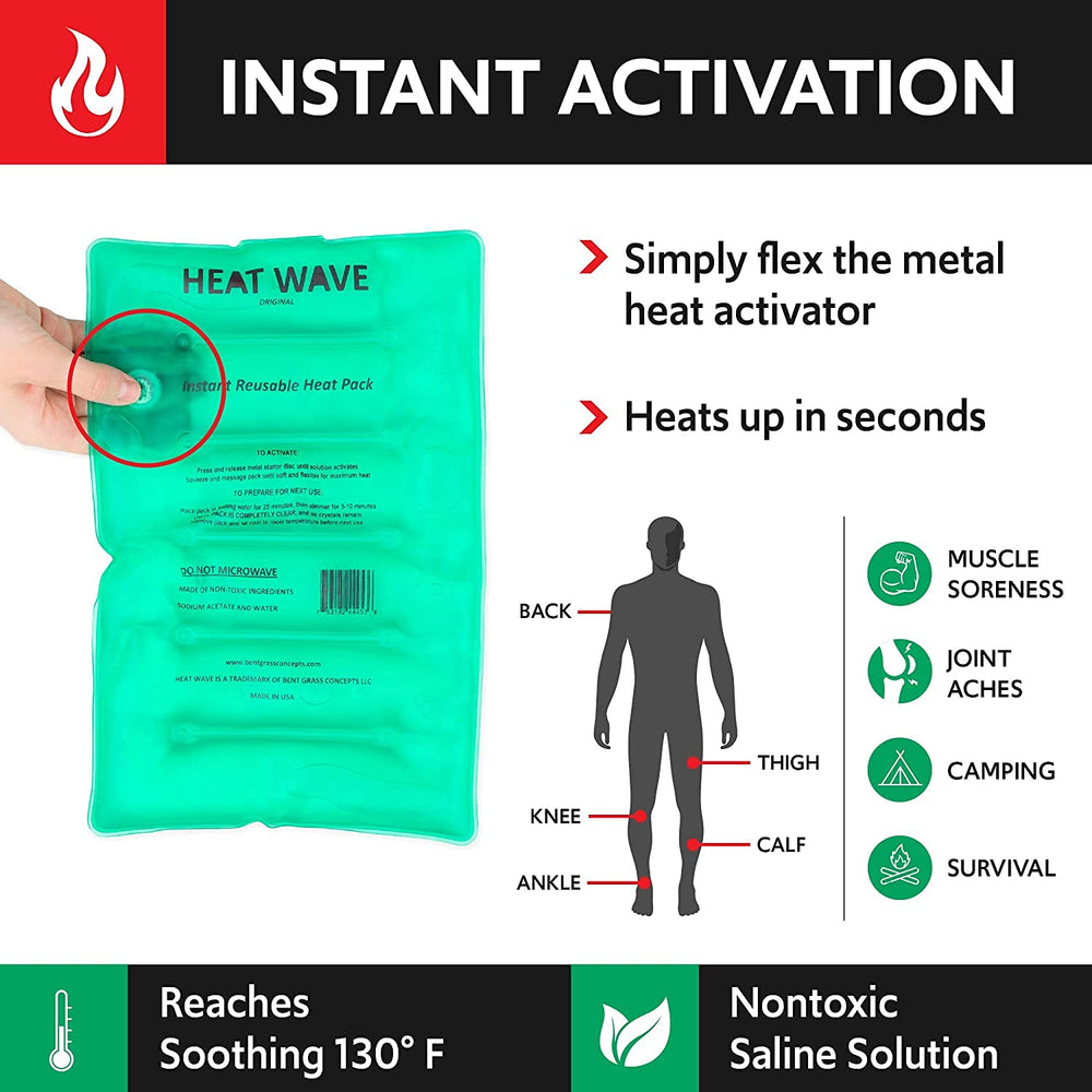 Heat Wave Clear 2-Pack neck and shoulder use for targeted warmth.