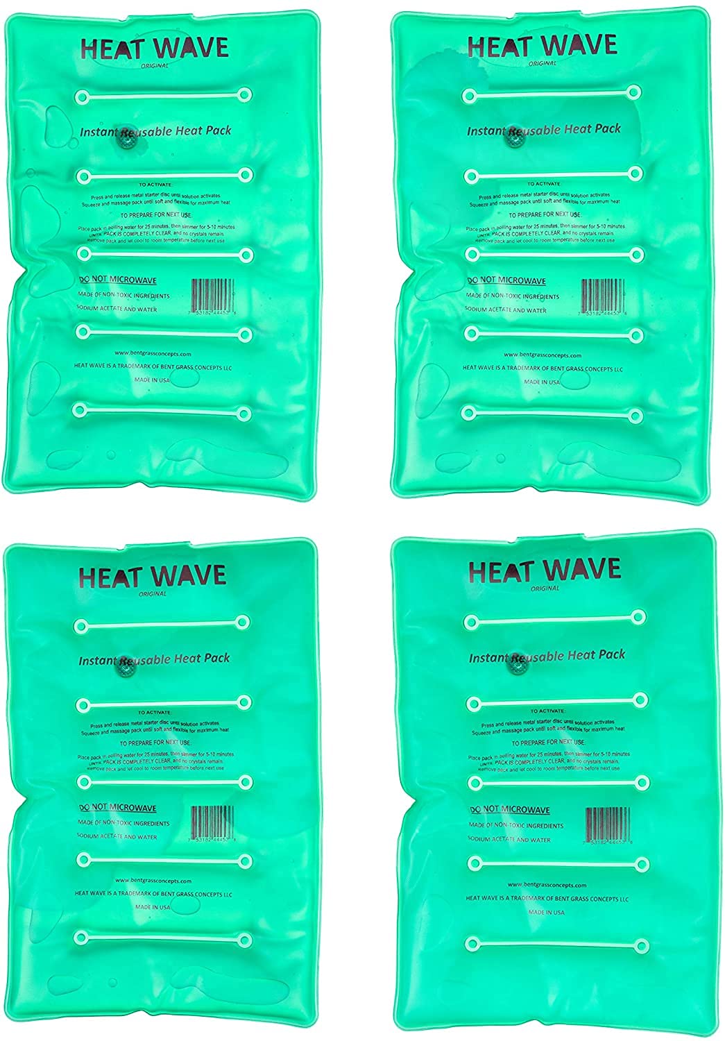Heat Wave Clear 2-Pack reusable cycle from liquid to solid.