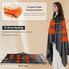 HeatNest cordless blanket with power banks for flexible warmth away from outlets