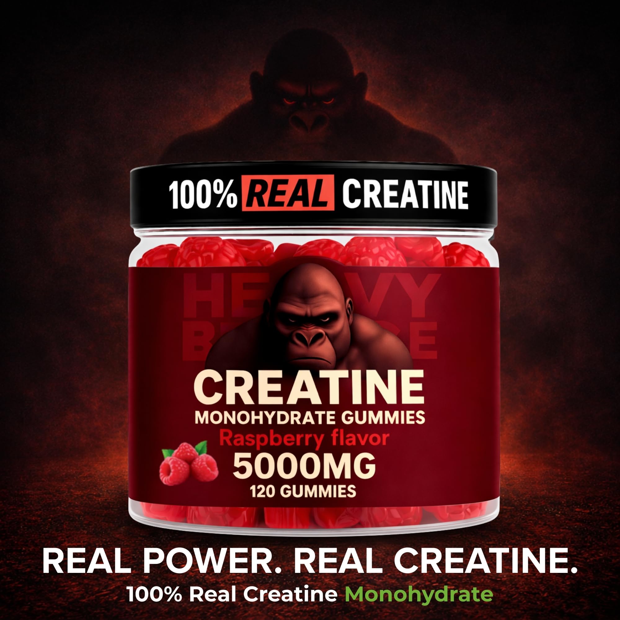 Heavy Balance gummies in gym bag for travel-friendly supplementation