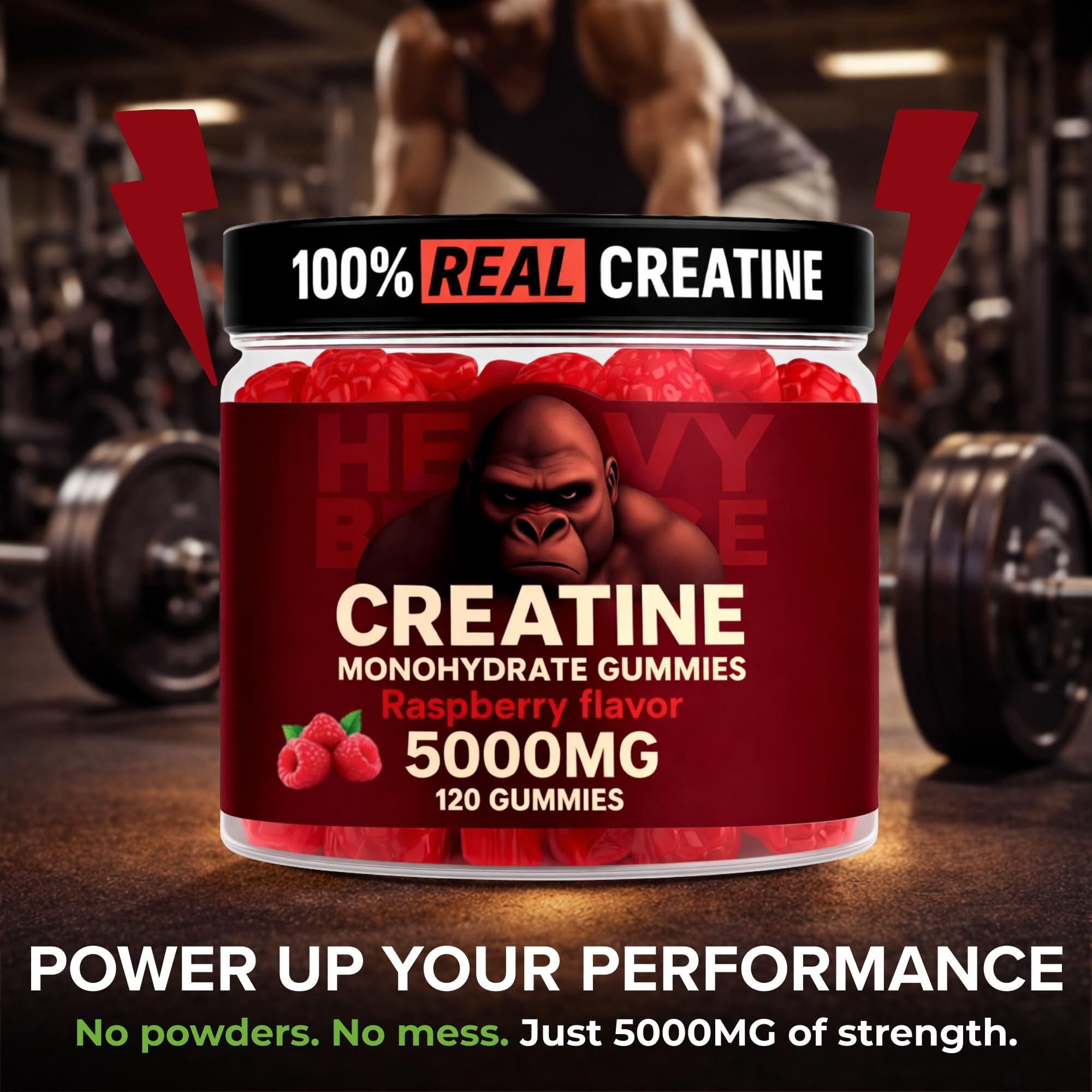 Heavy Balance gummies pre-workout scene, easy energy support