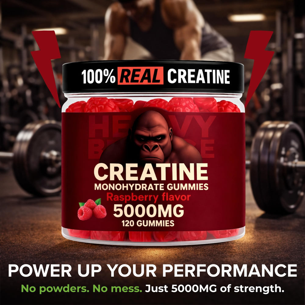Heavy Balance gummies pre-workout scene, easy energy support