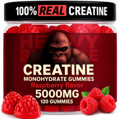 Heavy Balance creatine gummies bottle front for convenient pre-workout energy boost