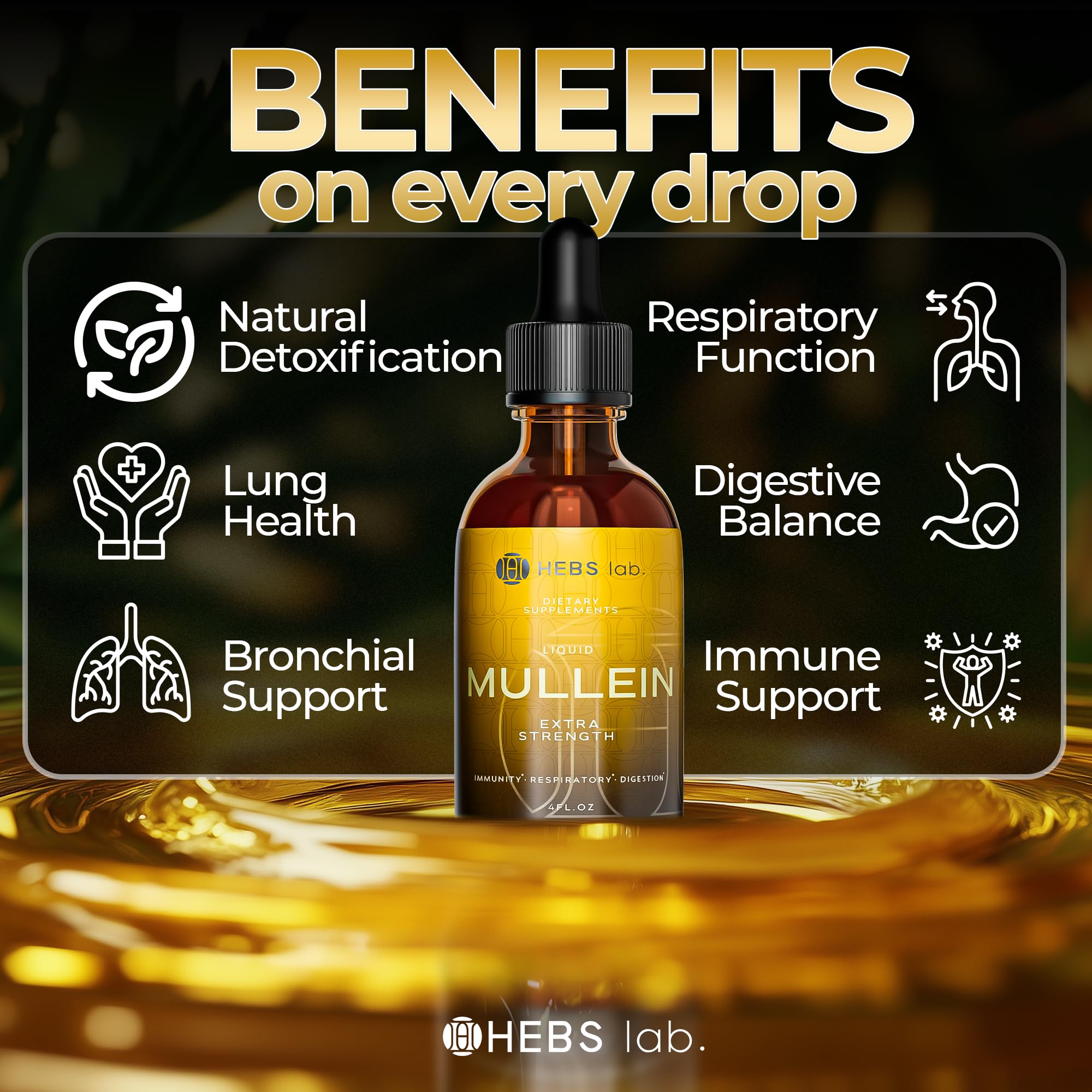 HEBS LAB Mullein Leaf Extract health scene suggesting daily wellness
