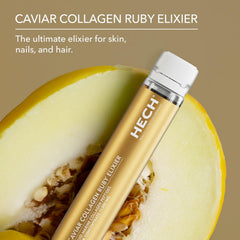 HECH Caviar Collagen Ruby Elixier packaging communicates German-made quality and expertise.