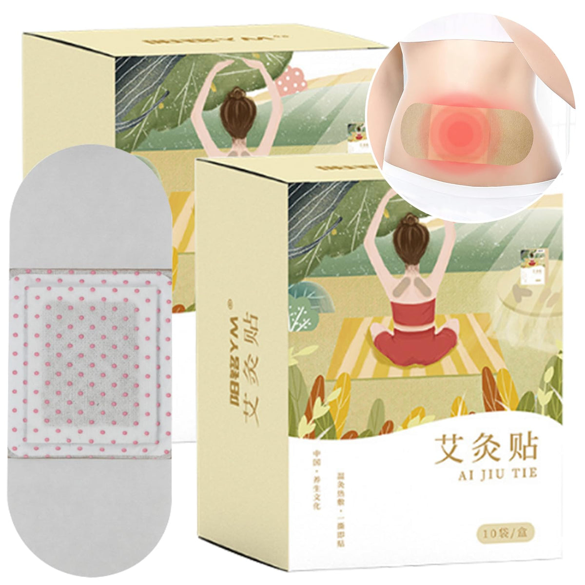 Hee Creek patch applied to the neck delivers gentle warmth and comfort