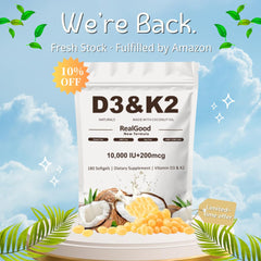 Heidelux Real Good Essentials softgels close-up highlighting high potency D3 MK-7.