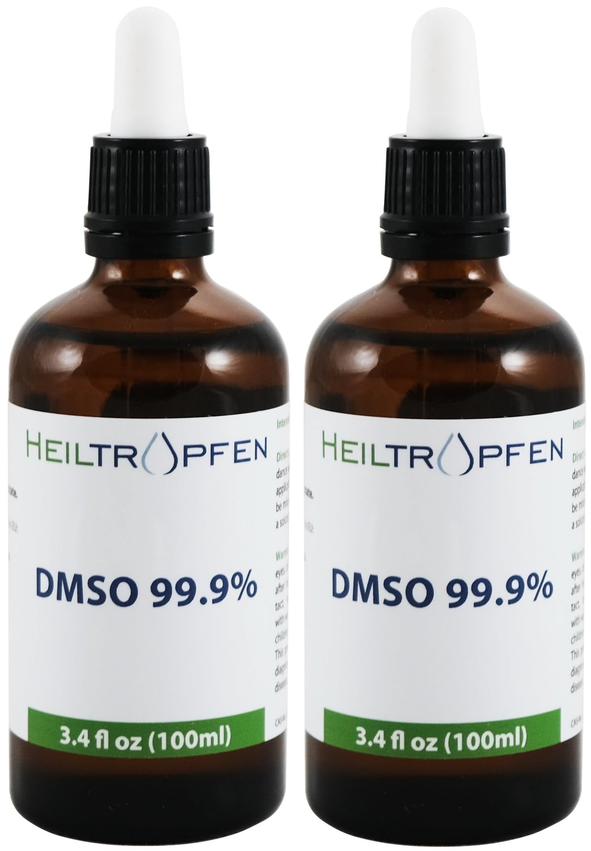 Heiltropfen DMSO bottle with dropper for precise dosing.