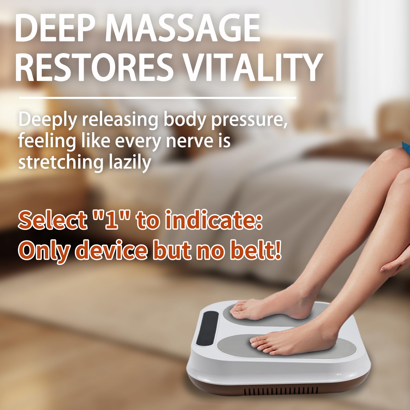 Heleyme foot massager side panel shows controls for easy use.