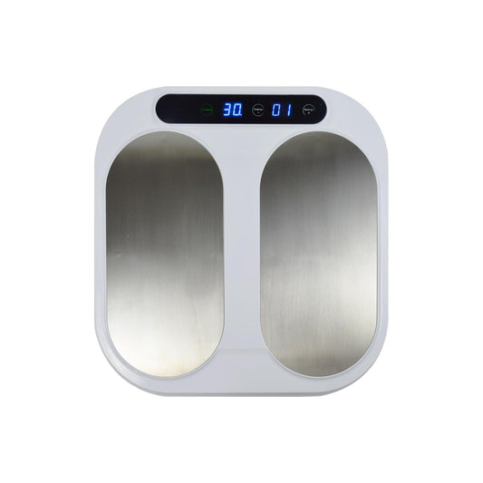 Heleyme P90 Plus+ foot massager top view promoting relaxation and circulation.