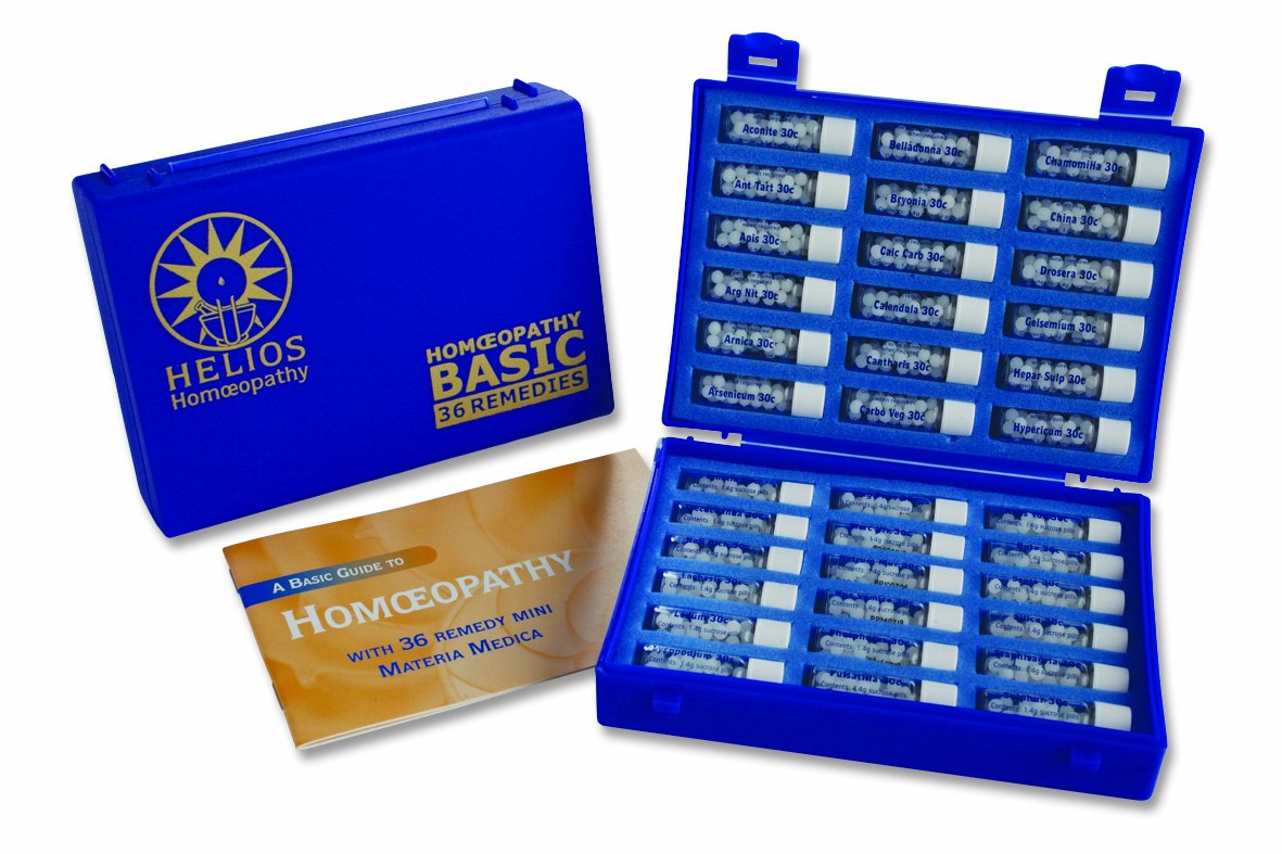 Helios Homeopathy 36-kit cover, compact and travel-ready.