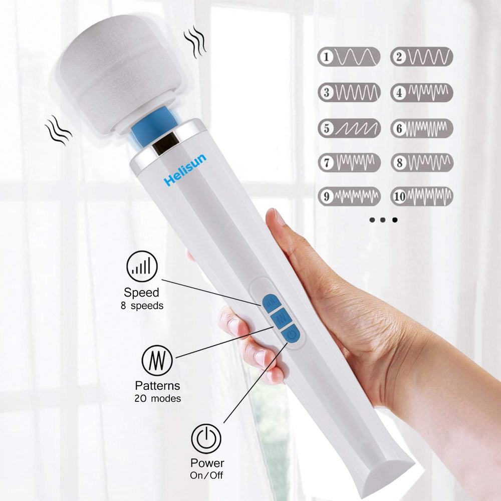 Helsun handheld massager for back to soothe tension and sore muscles.