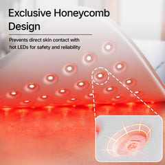 Hello Face 264 LEDs deliver 660nm + 850nm light for deeper tissue warmth.