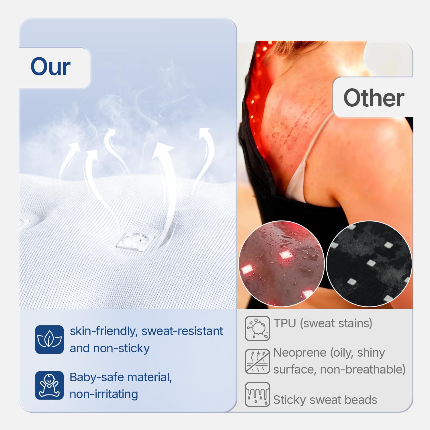 Hello Face intelligent controls save last settings and offer timed, multi-mode therapy.
