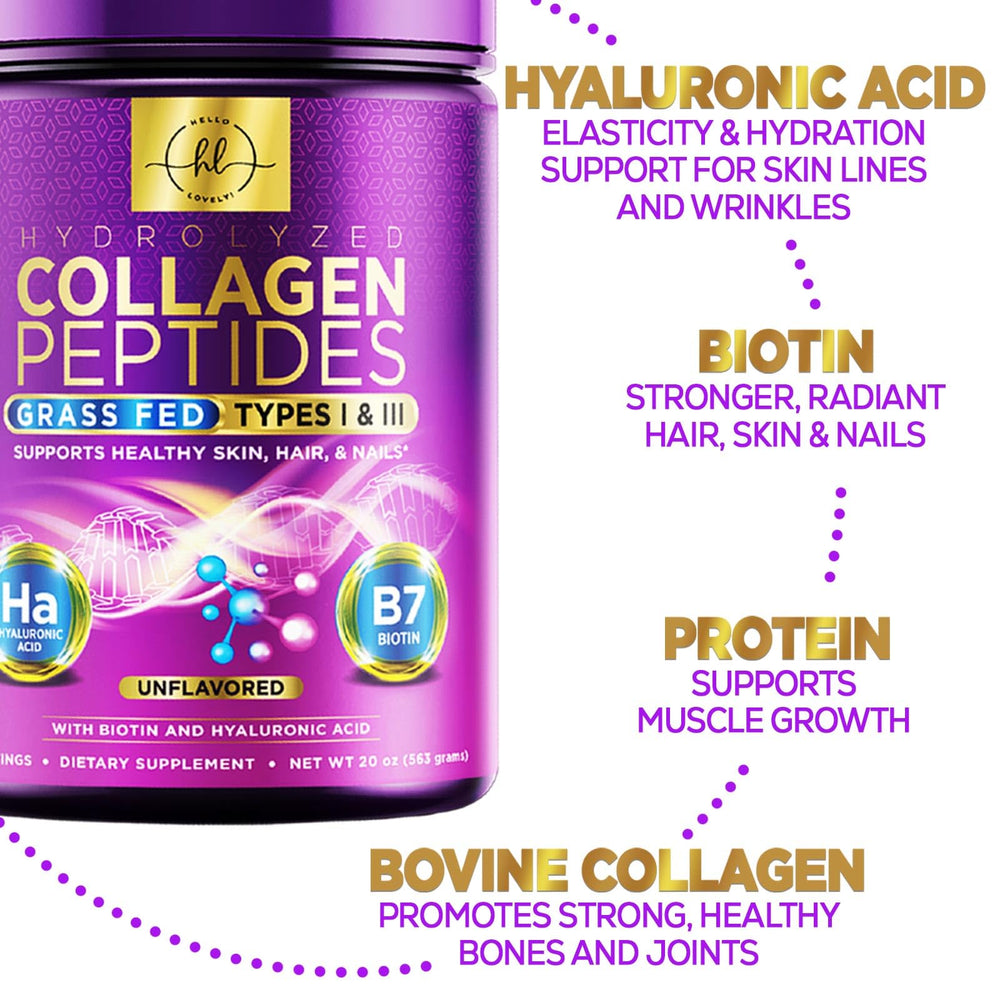 Hello Lovely collagen with Type I & III for modern wellness.