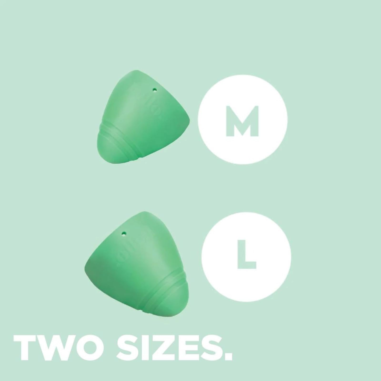 Hello Period Cup Low Cervix L base with soft grip rings for easy removal.