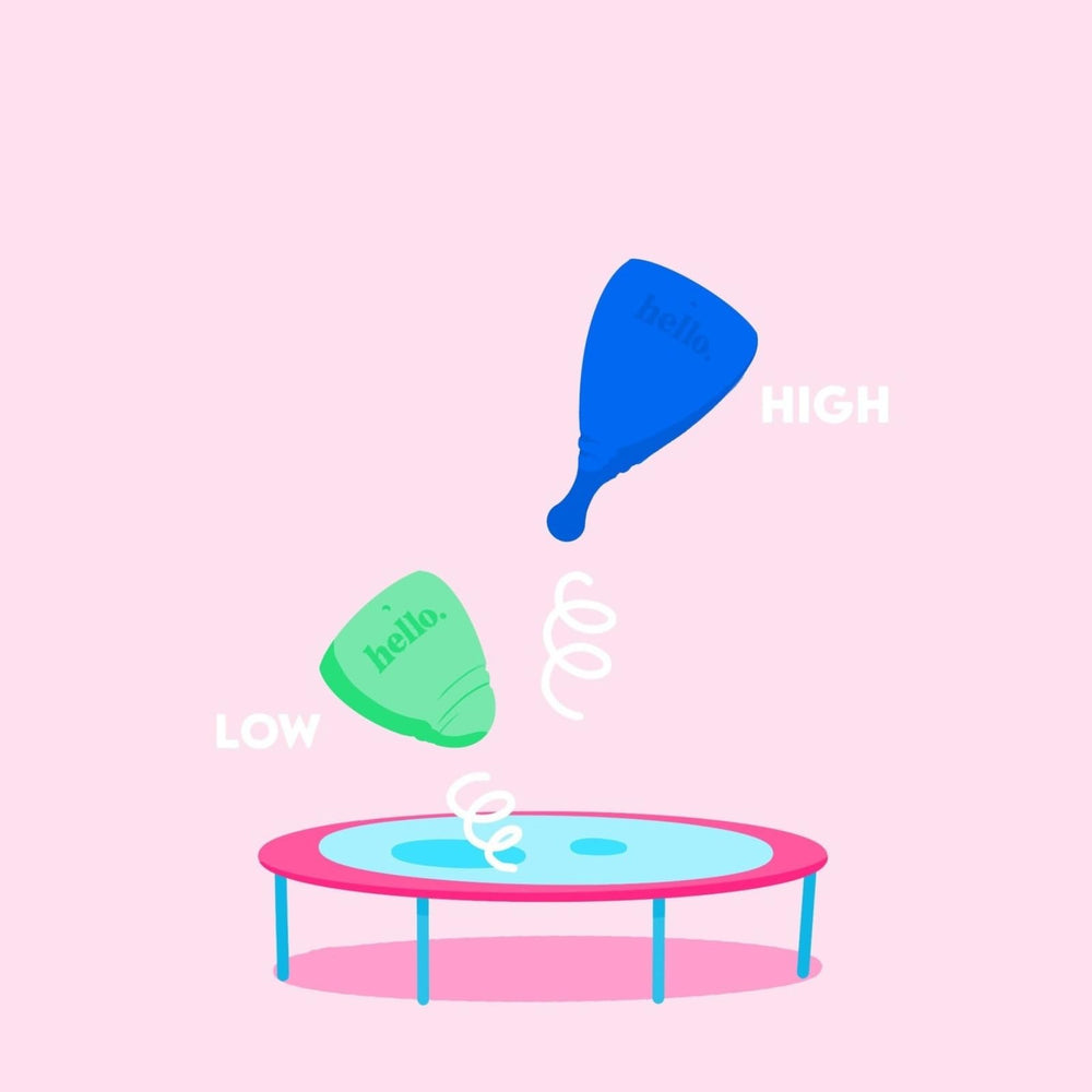 Hello Period Cup soft toggle simplifies removal sessions.