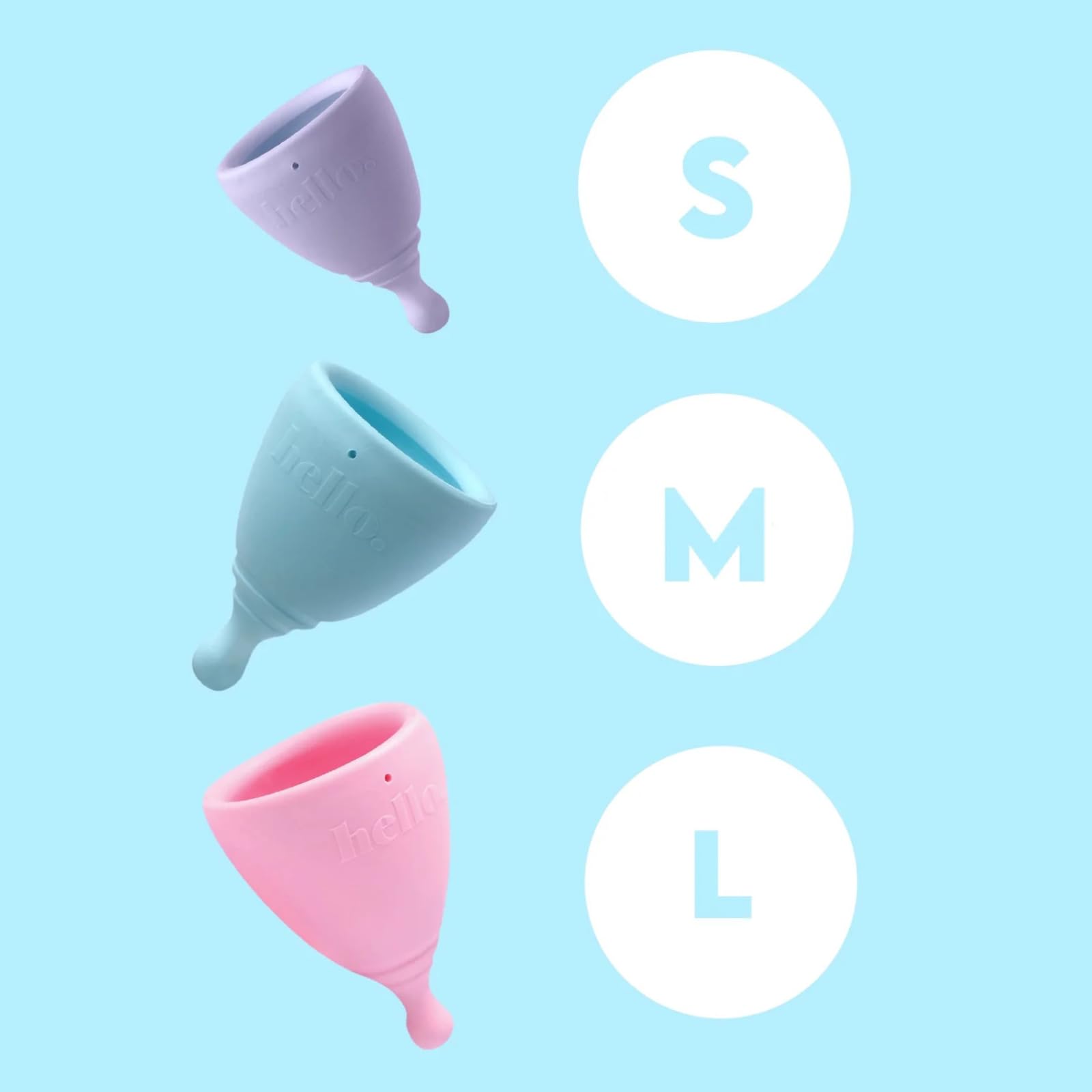 Hello Period packaging uses recyclable and compostable materials
