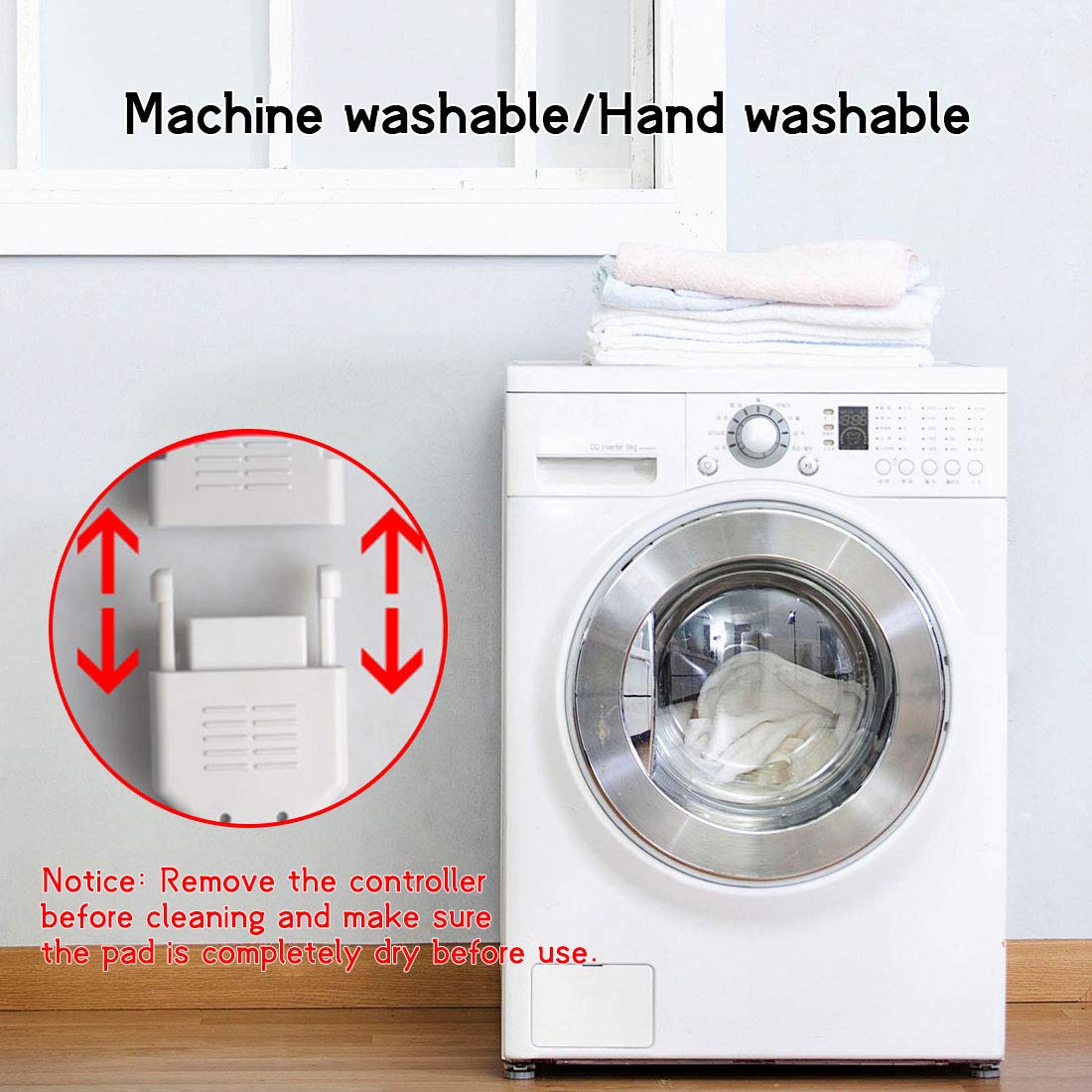 HELLOMOTO detachable cord provides easy cleaning and flexible movement.