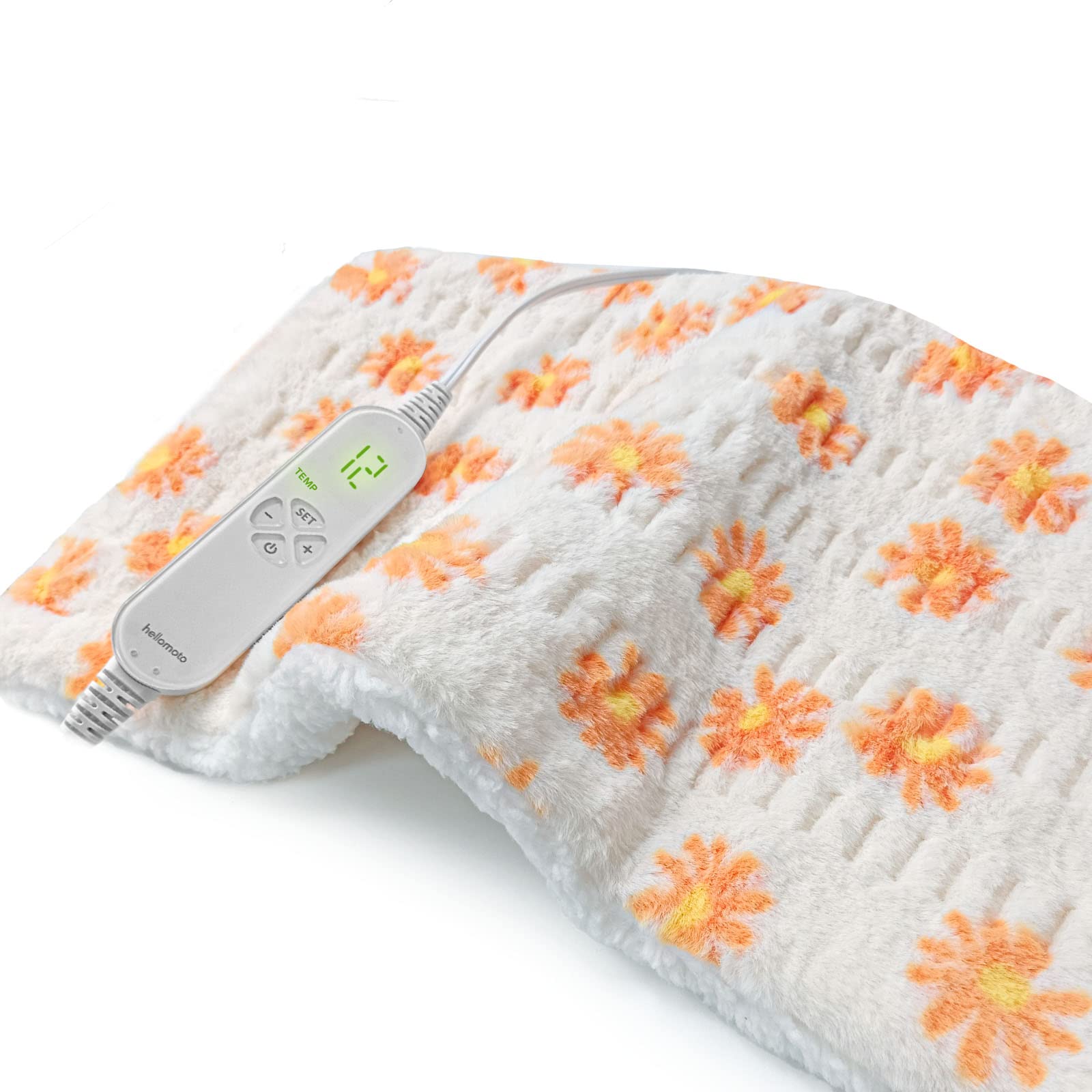HELLOMOTO heating pad front view for broad back and body warmth.