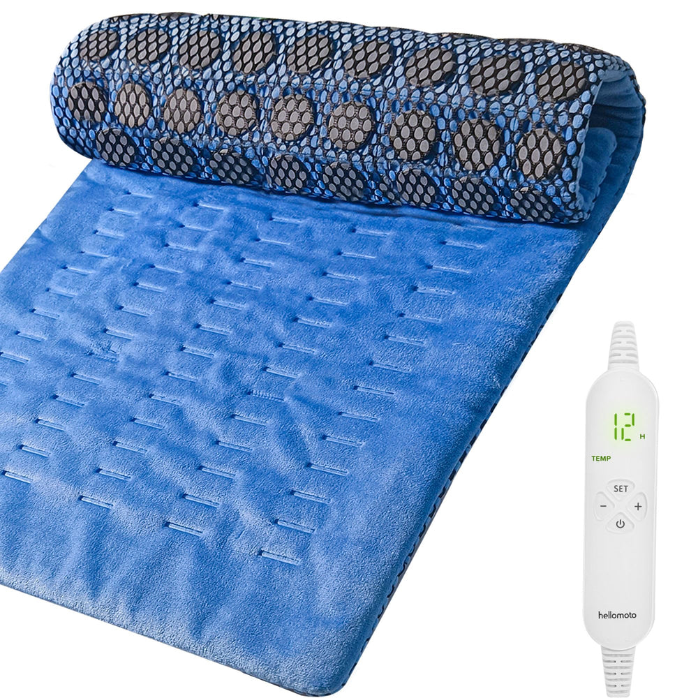 HELLOMOTO jade-stone heating pad wrap-around design for secure, comfortable placement.