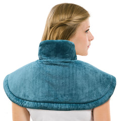 HELLOMOTO neck and shoulder heating pad offers soothing warmth on the shoulders.