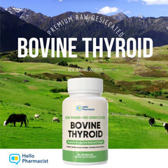 HelloPharmacist non-GMO thyroid supplement bottle for daily wellness