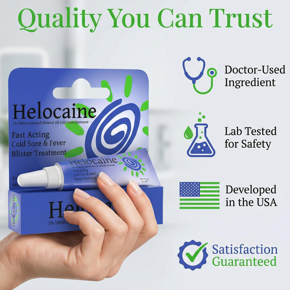 Helocaine on-the-go two-pack portable tubes for busy days.