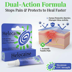 Helocaine OTC maximum-strength barrier ointment protecting irritated skin.