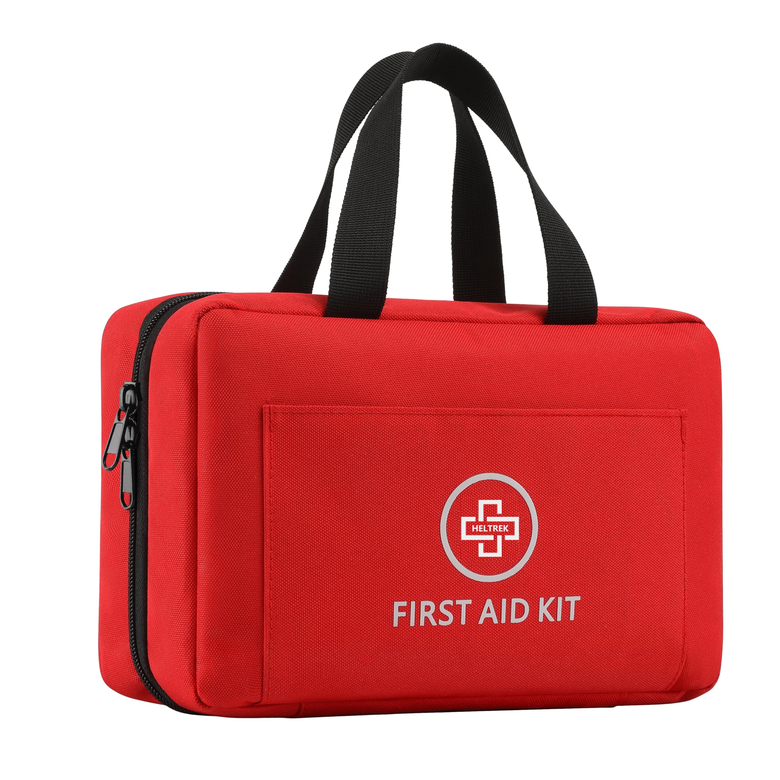 Heltrek First Aid Kit with labeled pockets for organized storage and quick access
