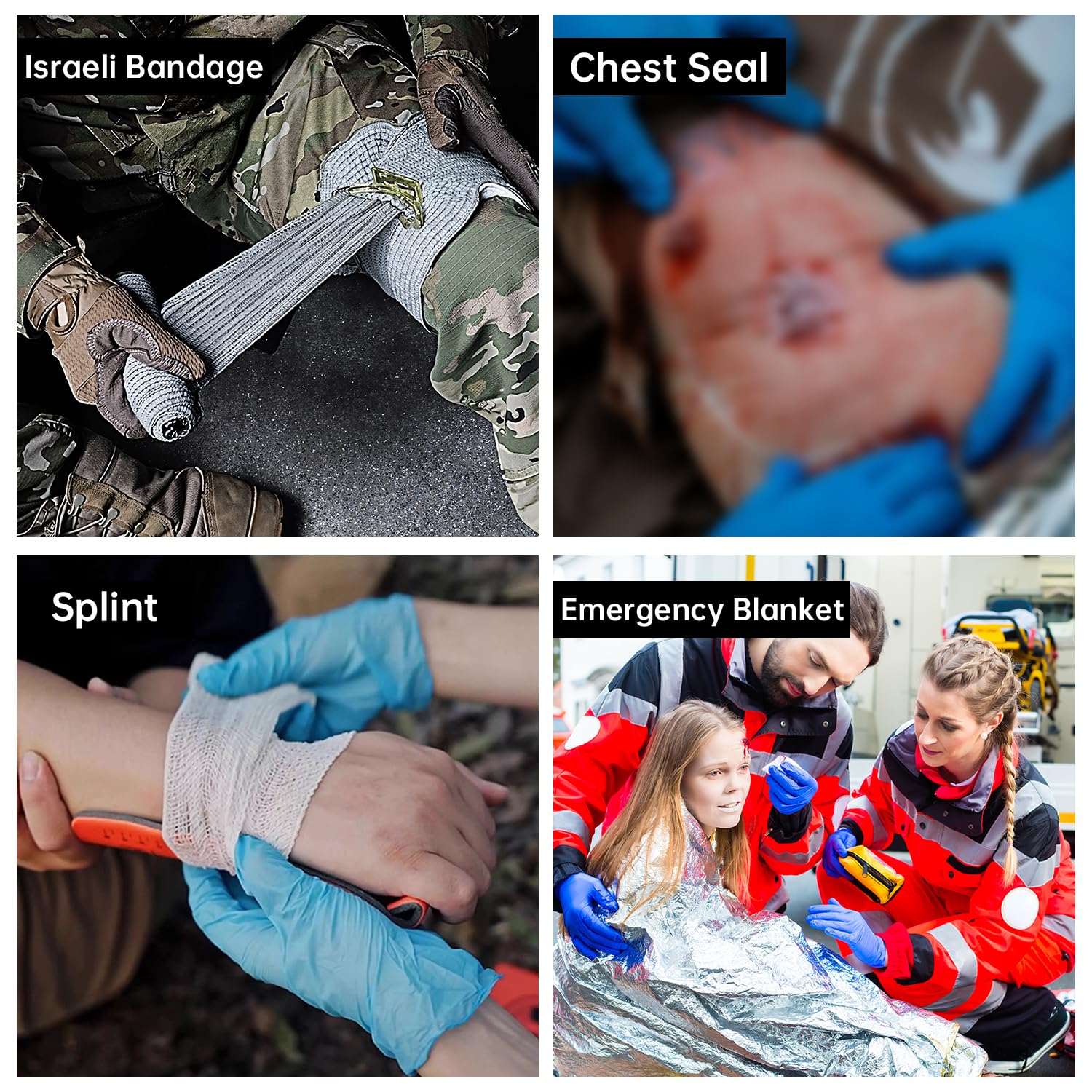 Heltrek Trauma Kit non vented chest seals for chest wound management