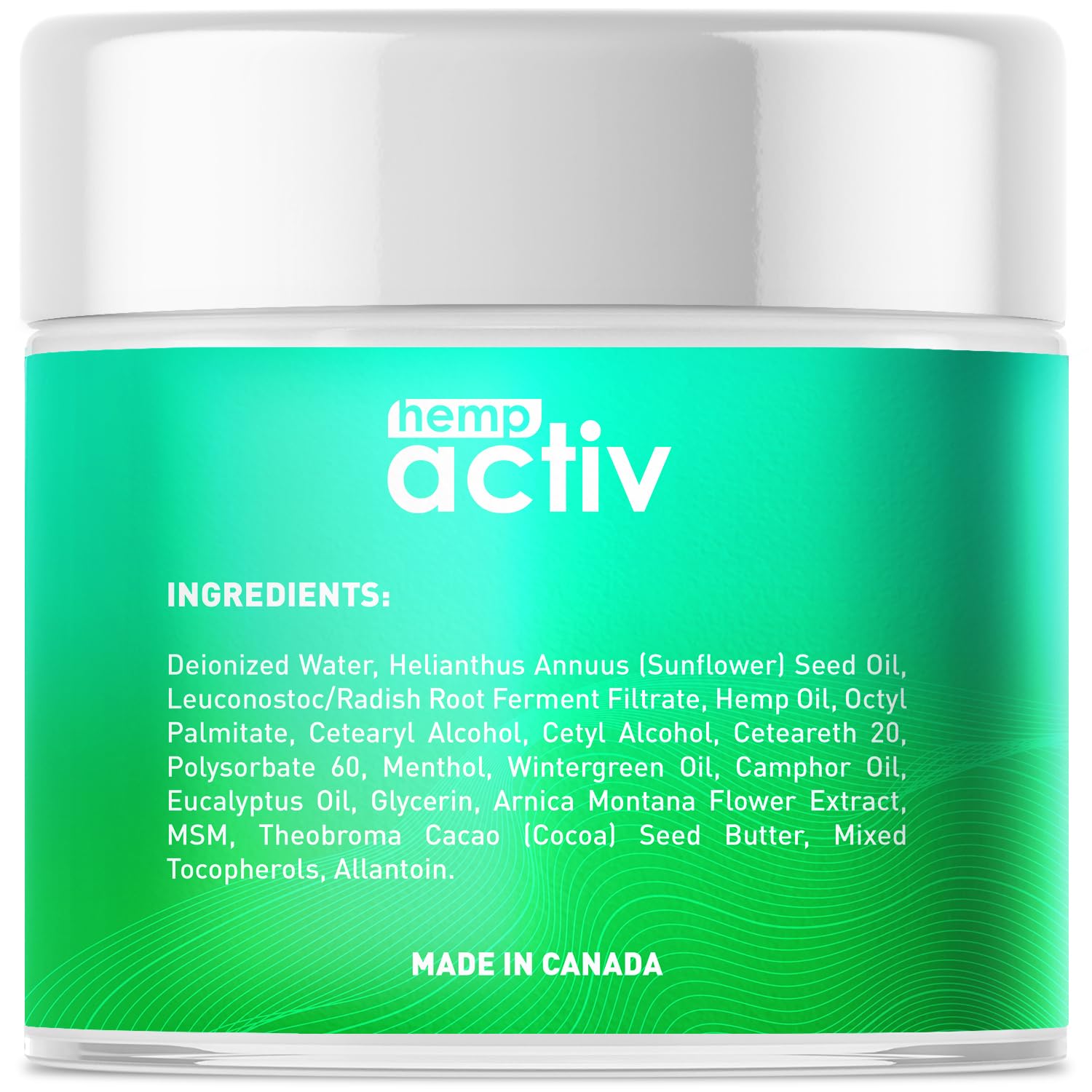 HEMPACTIV best-value 4oz jar for longer use per ounce.