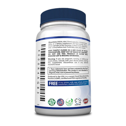 HemClear vegan capsules closeup highlighting easy swallow formula for daily use.