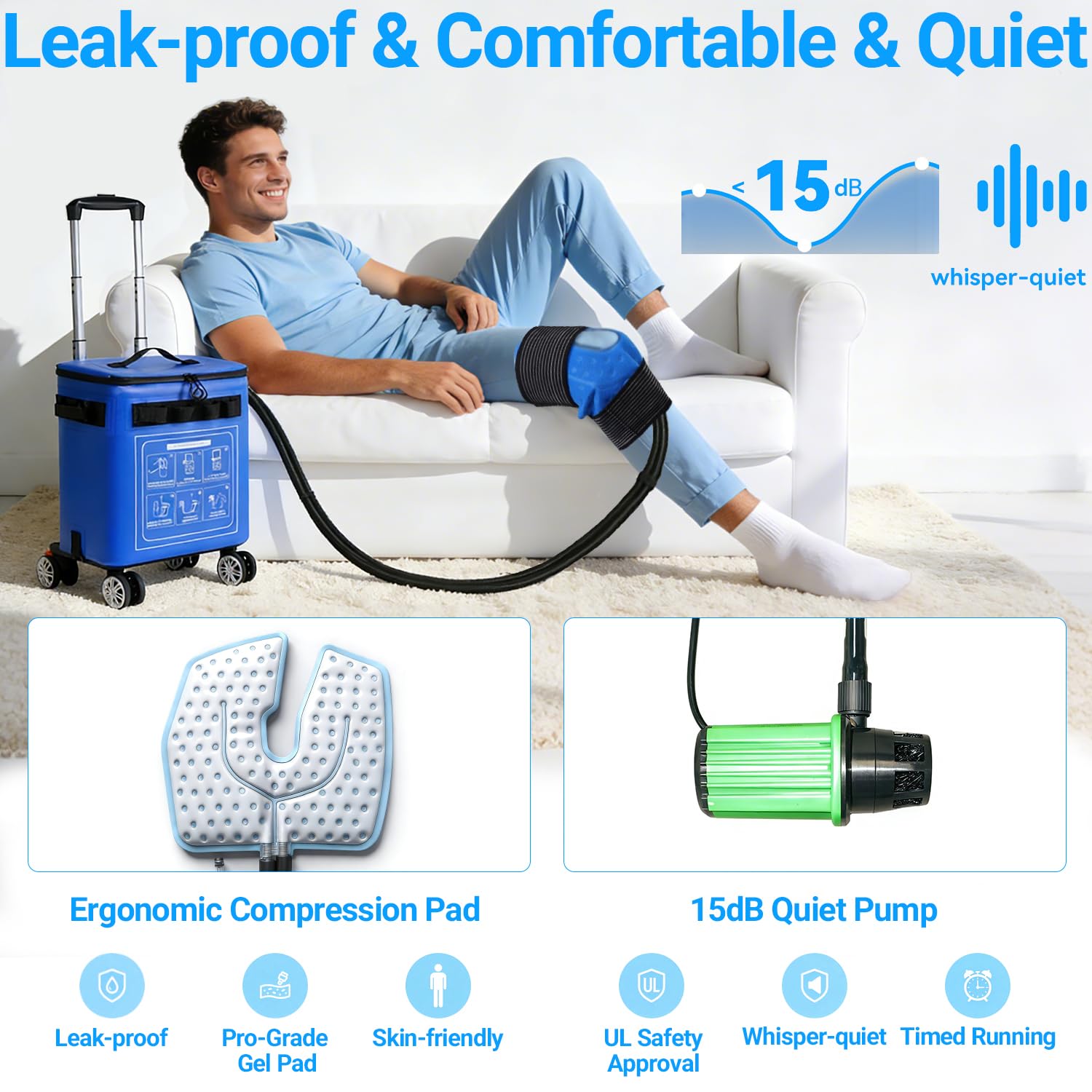 Hemei9319 knee ice machine control panel shows timer and speed settings for customization.