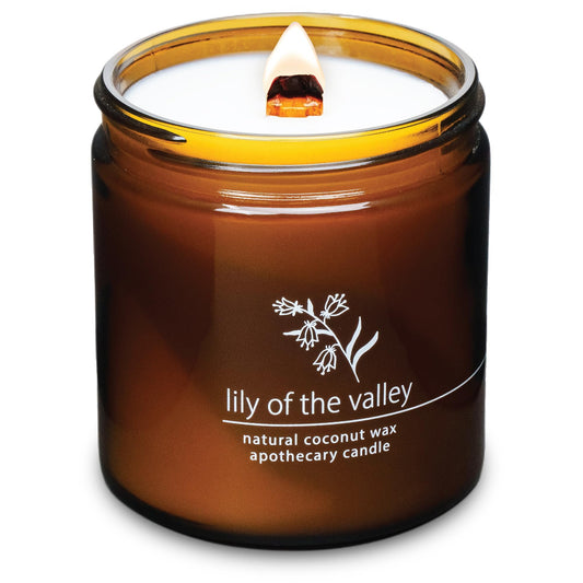 Hemlock Park crackling wood wick candle enhances cozy ambience in any room