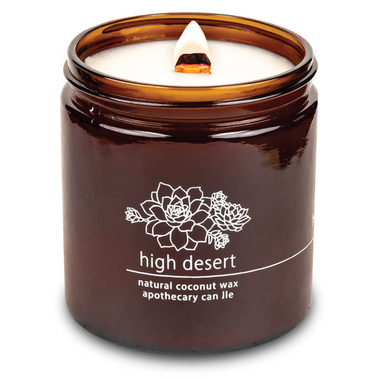 Hemlock Park crackling wood wick candle delivers cozy ambiance with a soothing crackle