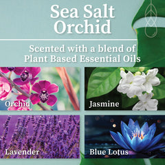 Hemlock Park sea salt orchid aroma close-up highlighting crackling ambience.