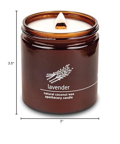 Hemlock Park 16 oz coconut wax candle delivers long-lasting glow.
