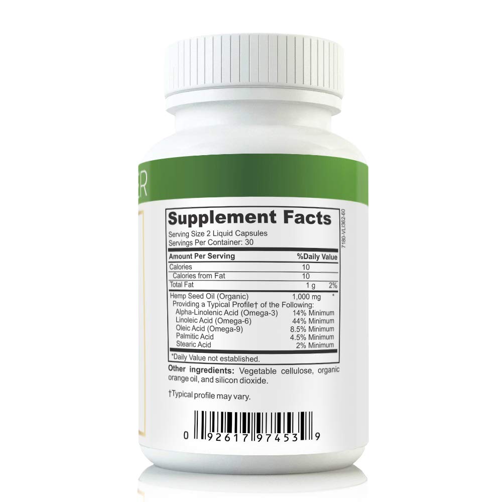 Hemp Gainer appetite-boost capsules close-up promotes meals and consistent intake.